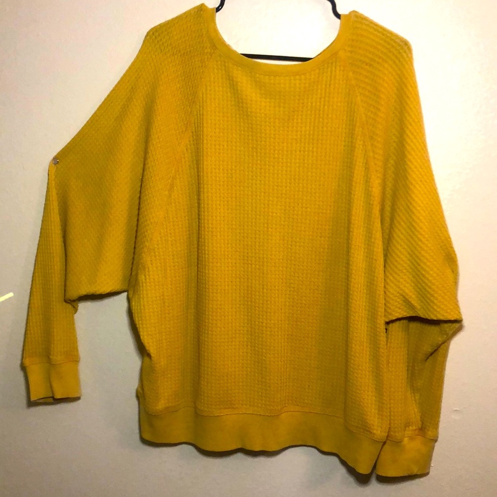 No label comfy yellow sweater.